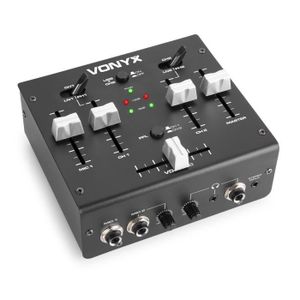 90€ sur Vonyx CDJ450 Station DJ - Table de mixage compacte - 2 lecteurs CD  / Bluetooth / 2x USB / 2 canaux - noir, Table de mixage, Top Prix