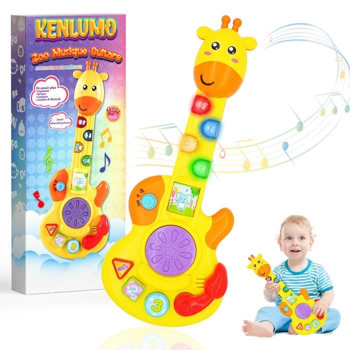Guitare enfant, guitare electrique enfant avec microphone, instrument de  musiqueguitares pour enfants de 3+ ans - Cdiscount Instruments de musique