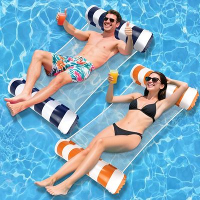ChlorBlu Bouée Gonflable Adulte – Chaise Piscine Hamac En Maille Respirante 88 Cm