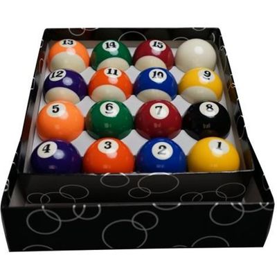 16pcs 32mm résine respectueuse de l'environnement mini enfants billard boule jouet table de billard accessoire - Jeux - Jouets