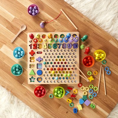Table De Multiplication Montessori En Bois - Jeu éducatif - Apprendre Les Maths En S'amusant Table Multiplication Montessori