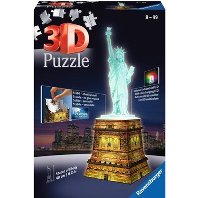 Ravensburger - Puzzle 3D Building - Tour Eiffel illuminée - A