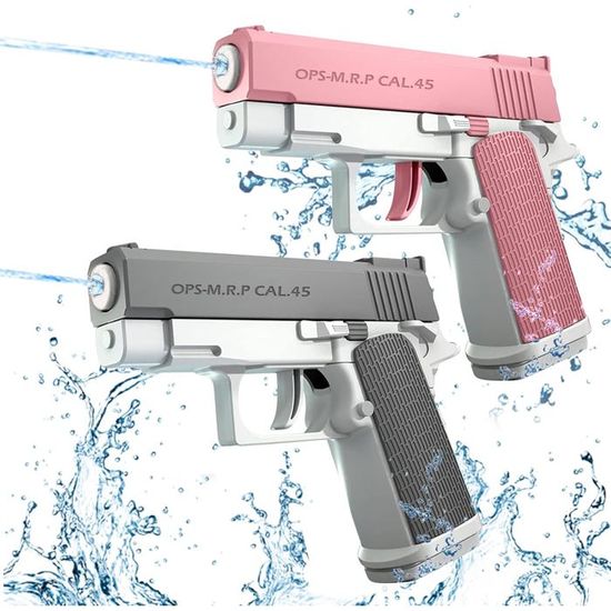 Lot De 4 Pistolets à Eau Manuels – Jeu D’Été Extérieur, Piscine Plage, 300 Ml, Portée 10 M – ABS Couleurs Vives – Dès 5 Ans