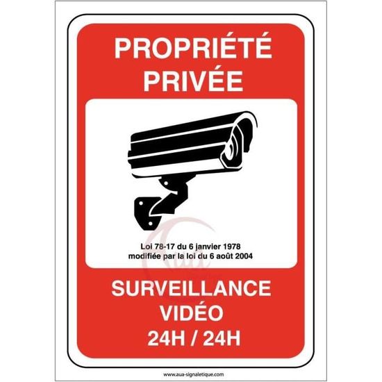 Panneau Propriété Privée Aluminium 30x15 Cm – Lot De 2, Résistant UV & Intempéries, Signalisation Claire