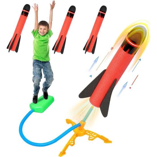 Lance Fusée élastique Avec Hélicoptères Lumineux LED - Lot De 50 - Jouet Enfant