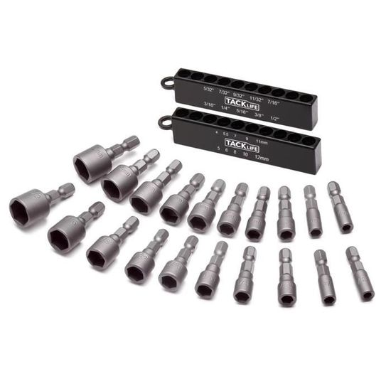 Lot De 33 Embouts De Tournevis Magnétiques - Acier Chrome Vanadium, Porte-embout Rapide, Types Phillips, Torx, Hex, Etc.