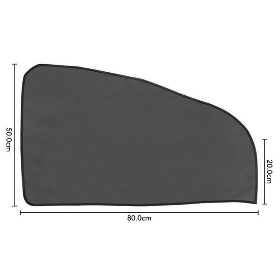 Lot De 4 Rideaux Solaires Magnétiques Pour Voiture - Protection UV Et Intimité - Universel 80x50 Cm