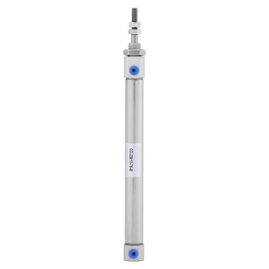 Cylindre Pneumatique Double Effet - Alésage 25mm, Course 50mm - Acier Inoxydable