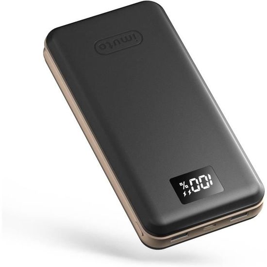 Power Bank 90000mAh Liahomco - Charge Rapide PD 30W, 5 Ports + Écran LED, Parfaite Pour Voyages