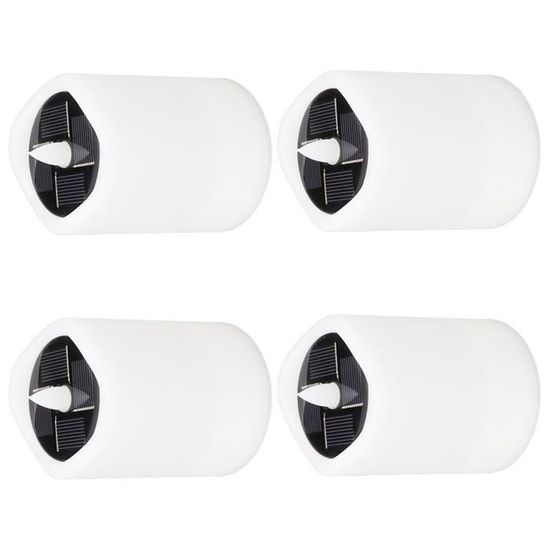 AMFUN Lot De 4 Bougies Solaires LED Sans Flamme - Décoration Intérieur Extérieur