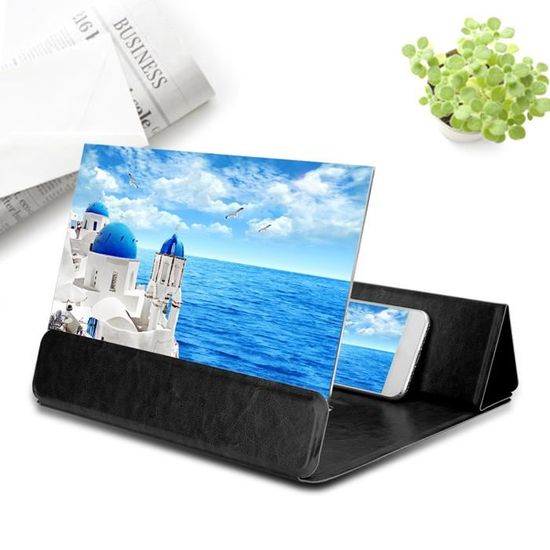 Loupe D'écran Pliable Pour Smartphone 26 Pouces - Amplificateur HD Avec Support, Pour Films Et Jeux, Portable Et Facile à Transporter