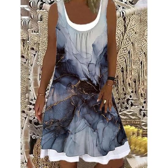 Robe Tailleur Femme Next Grise Sans Manches - Taille 10 - Occasion Très Bon état