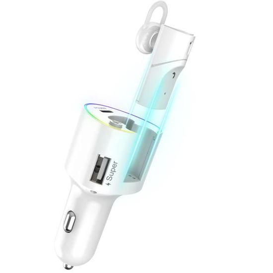 Transmetteur FM Bluetooth Voiture 5.3 - Charge Rapide PD36W + QC18W, Affichage Tension, Mains Libres CVC