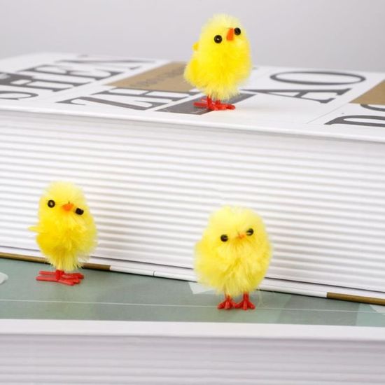 Jouet Poulet à Corde Sauteur – Mécanisme D'horloge – Poussin En Peluche Amusant Pour Pâques Ou Anniversaire