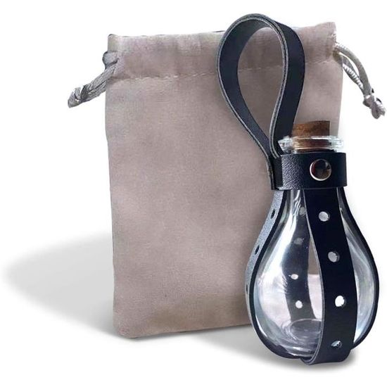 Bouteille Potion En Liège Et Verre - Accessoire Costume Sorcier - Déco Halloween