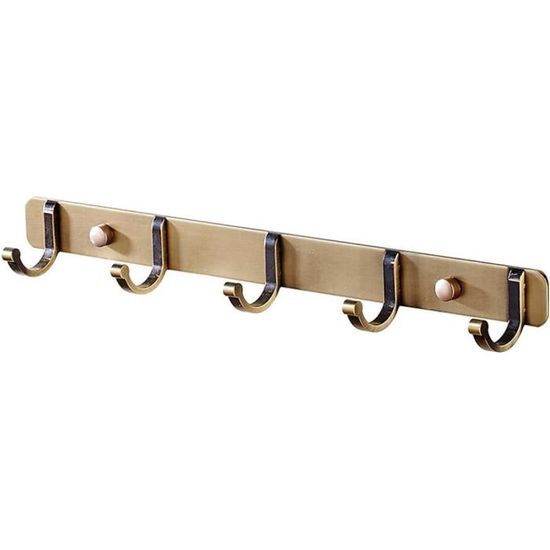 Dressing et penderie 5five Porte manteaux métal bois 6 tiges noir