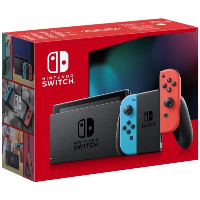 Ensemble Nintendo Switch rouge/bleu 2023