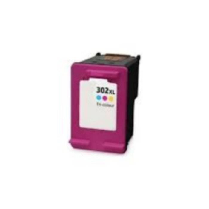Cartouche pour HP 302XLCL - F6U67AE Couleur Compatible Envy 4522