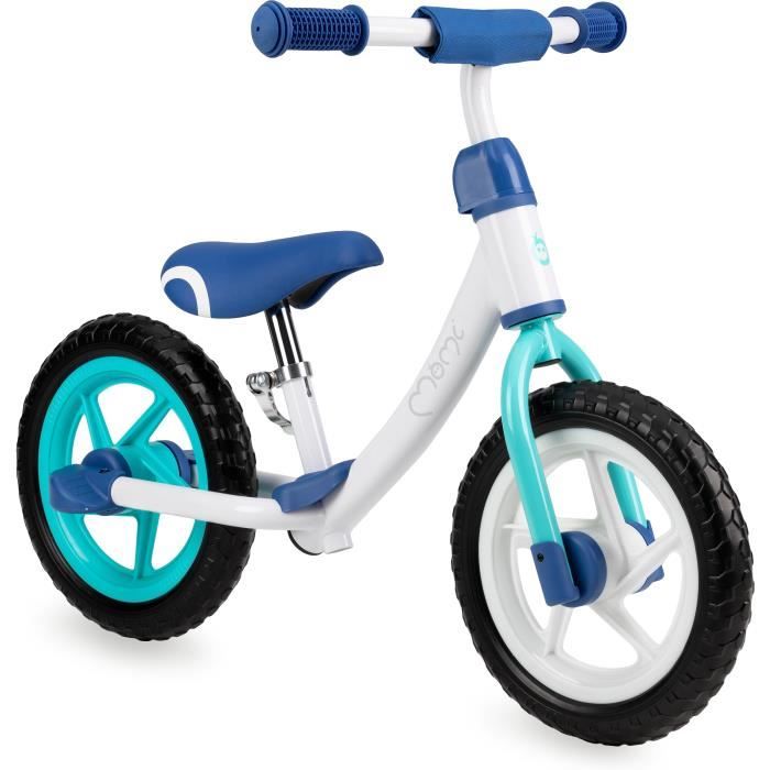 Vélo enfant Draisienne MoMi ROSS bleu et blanc