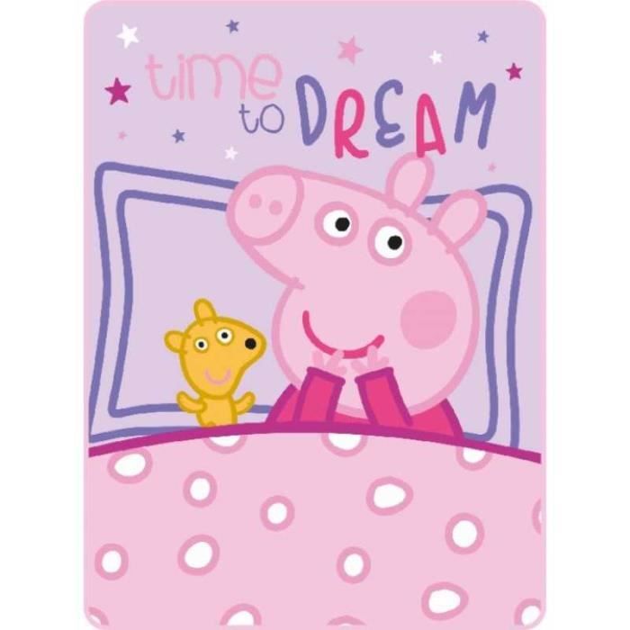 PEPPA PIG PLAID POLAIRE 100X140 CM.