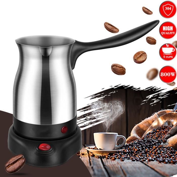 304 machine à café en acier inoxydable machine à café électrique turque machine à café au lait cafetière pour cadeaux 220 V