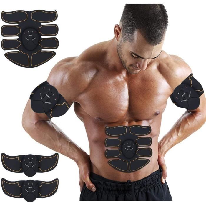 CEINTURE DE FORCERXRENXIA Toner Muscle EMS Tonification Abdominale Ceinture ABS Body Toner Muscle Formateur sans Fil Portable Un1757