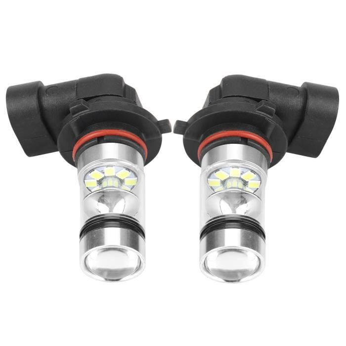 2pcs ampoules de phares à LED, 9006/HB4 100W blanc LED Kit d'ampoules de phares très lumineux Lampe de conduite de voiture