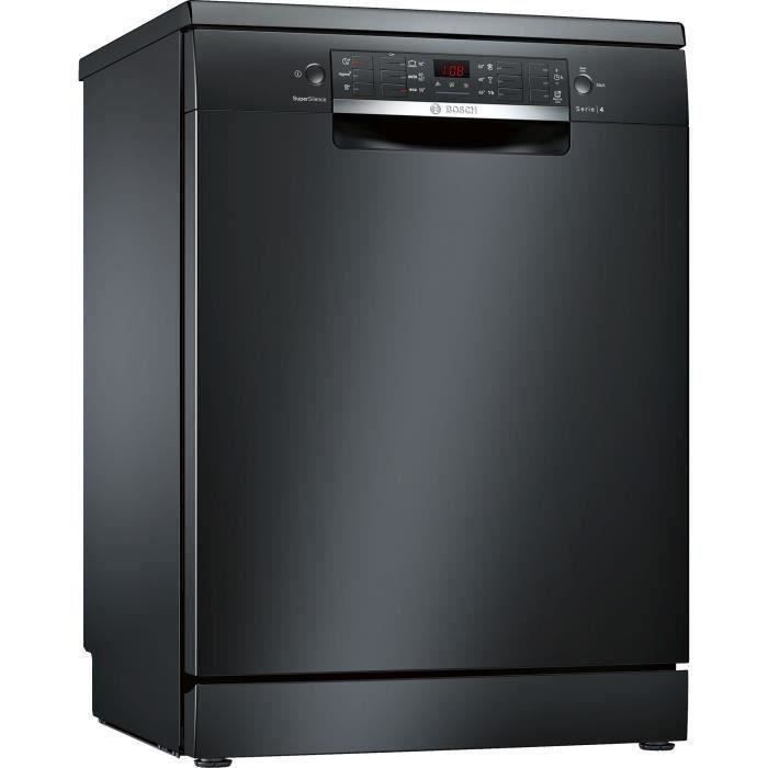 Lave-vaisselle pose libre BOSCH SMS46JB17E Série 4 - 13 couverts - Largeur 60 cm - 44 dB - Noir