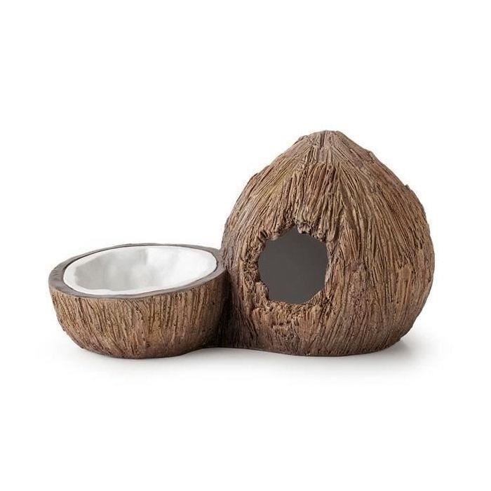 EXO TERRA Cave à eau et noix de coco - 21 x 12 x 11,5 cm (Lot de 2)