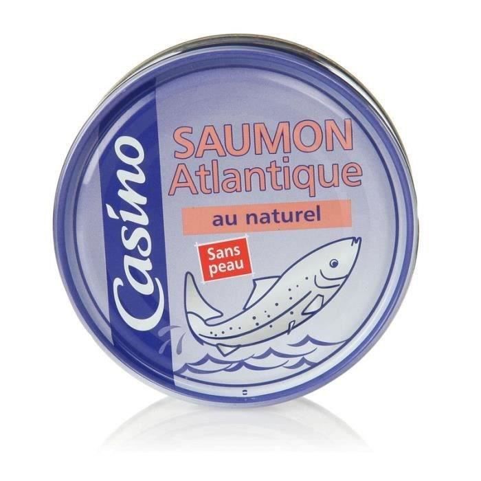 CASINO Saumon atlantique au naturel - 112 g