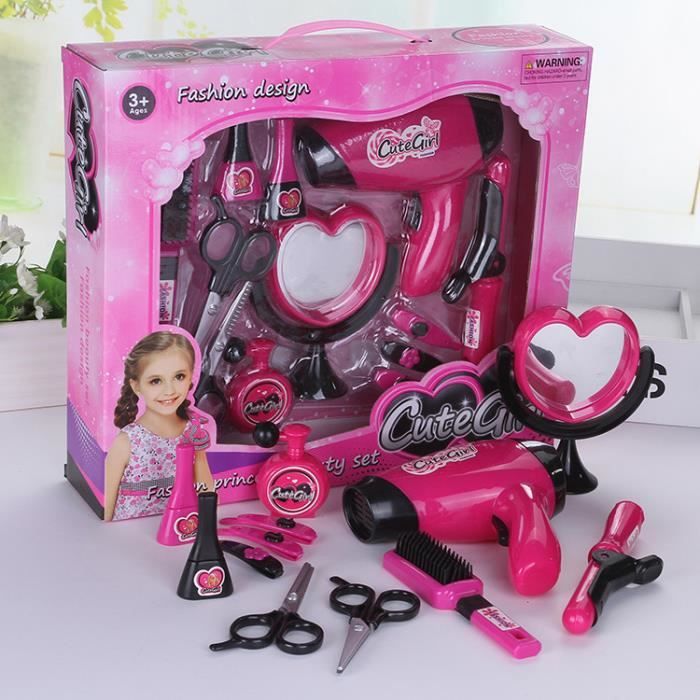 Make Up Kit, Jeu d'imitation Mallette de Beauté, Pretend maquillage princesse cadeau de Noël Pour Enfants Filles Âge de Plus 3 ans