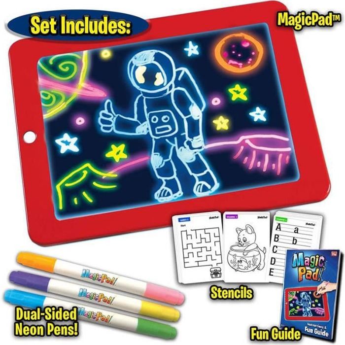 Tablette Lumineuse enfant magique pad Drawing Board Set Enfants bebe Écriture Éducatif Peinture Jouet