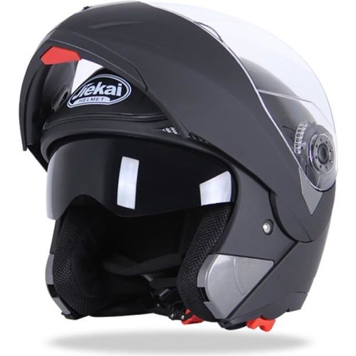 Casque de Moto de marque luxe Casque intégral Double lentille anti-buée Respirant Résistant à l'usure Haute qualité