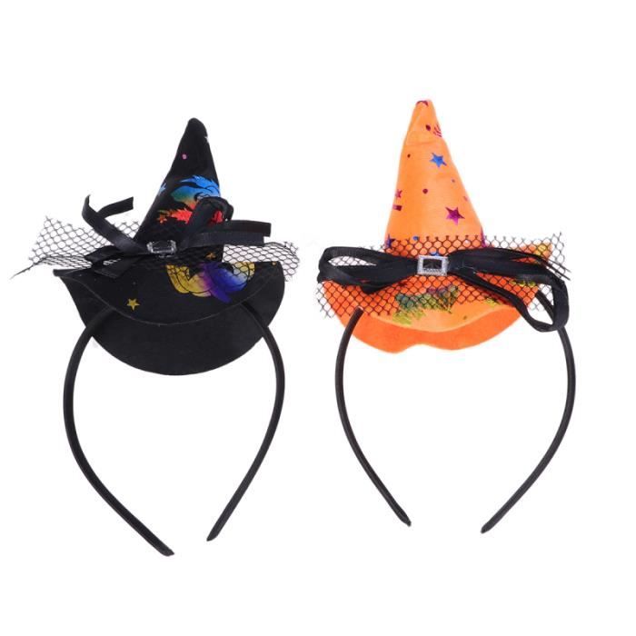 2 pièces Halloween sorcière cheveux cerceau créatif fête drôle Costume accessoire MASQUE VISAGE - ACCESSOIRE DEGUISEMENT VISAGE