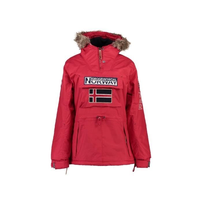 Parka Fille Geographical Norway Boomera Rouge
