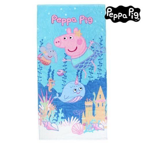 Serviette de plage Peppa Pig 75495 Coton Bleu