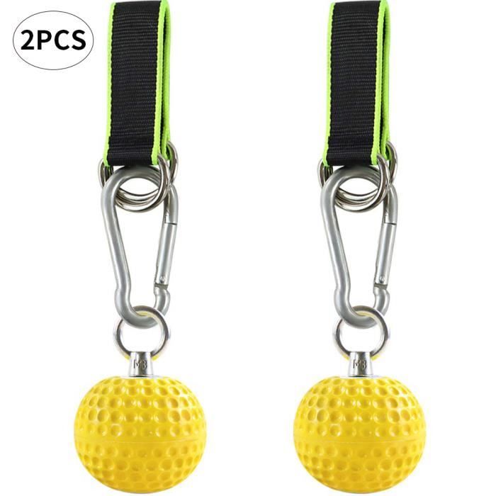 RUNFON ROCK SHIPING PULLING TRIP ENTRAÎNEMENT BALLE JAUNE PULLUM POWER BALLING GYM ENTRAÎNEMENT D'ENTRAÎNEMENT D'EXERCIC MATION 2PCS