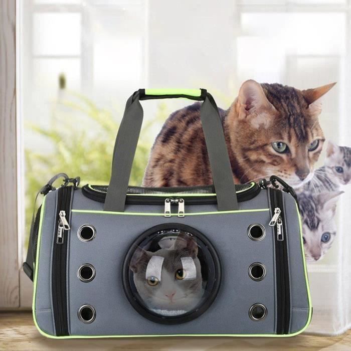 WS22879-Sac de Transport chien et chat,Transporteur respirant pour animaux de compagnie,Space Capsule Sac à main Bandoulière Pani