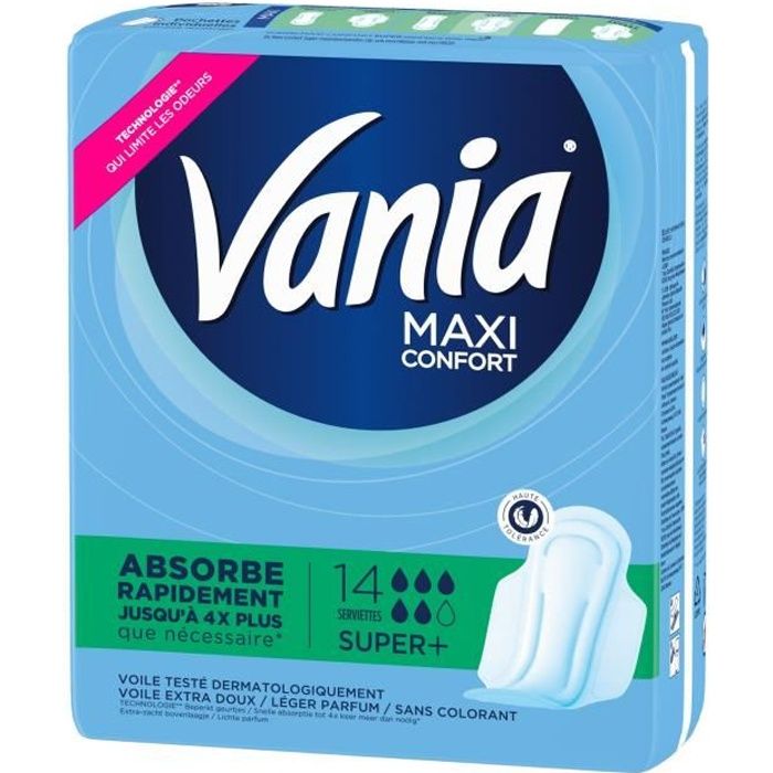 VANIA Maxi Confort 14 Serviettes hygiéniques