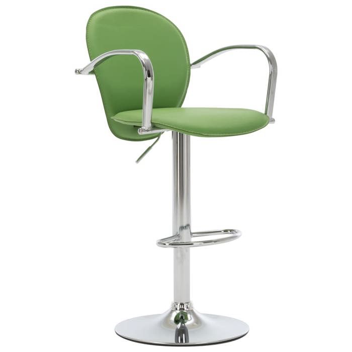 Tabouret De Bar Design - Structure Acier Chromé, Assise Cuir Artificiel - Marque VidaXL - Neuf