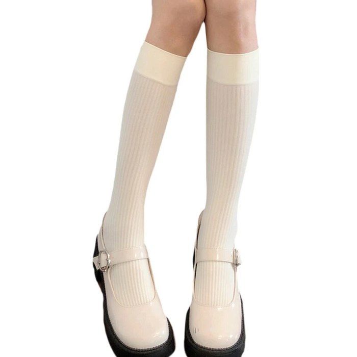Vivi Pray 8 Paire de Chaussette Genou Fille, Chaussettes hautes au-dessus du genou Enfant Fille (3-10 ans