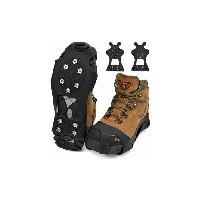 Soldes Crampons antidérapants crampons à neige antidérapants crampons à neige pour la randonnée sur glace et