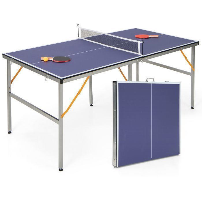 Table De Ping-pong Intérieure Pliante – Taille Officielle, Bleue, Neuve 2022, 116 Lbs