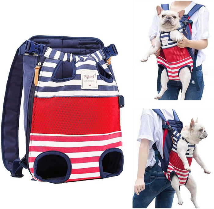 Meilleurs prix pour Sac à dos en toile à fermeture éclair latérale en maille respirante pour chiens et chats adapté à un chat ou à un chien ne pesa