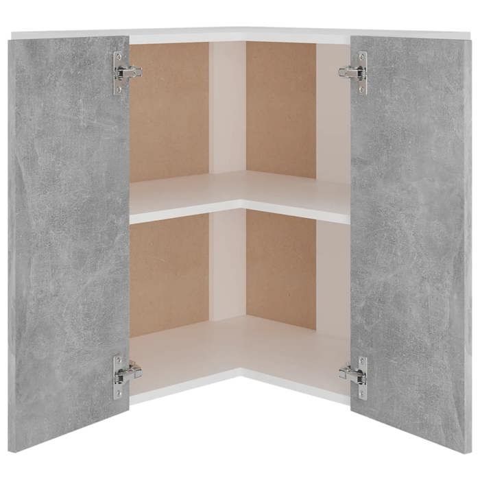 Promotion mai * Armoire dangle - Meuble de rangement - suspendue Lyon - Buffet de cuisine - Gris béton EU7685806394