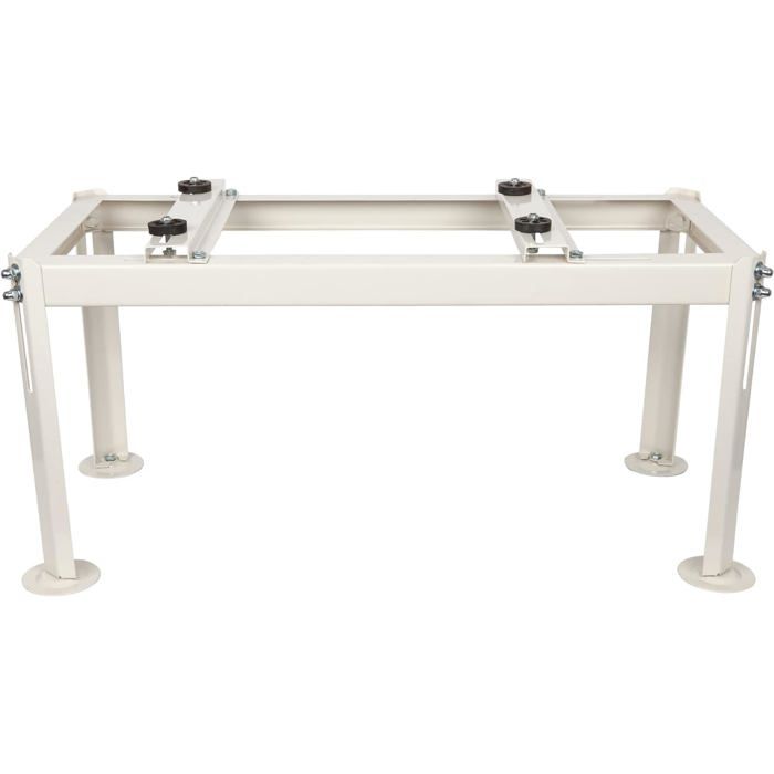 Support Climatisation Sol Réglable QJSZMEI 80x80x45cm - Base Universelle Mini Split Pompe à Chaleur