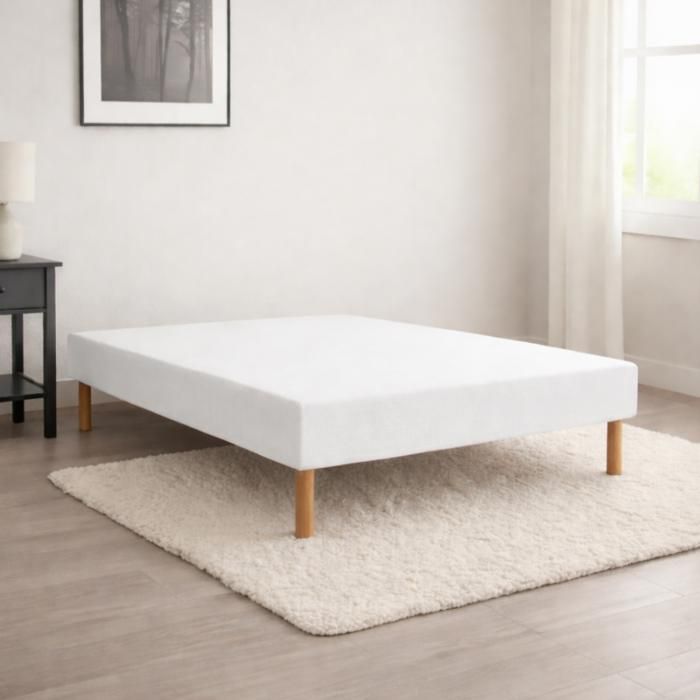 Sommier Essenzia TRADITION GRAPHIC 19cm Blanc 180x190 Lattes