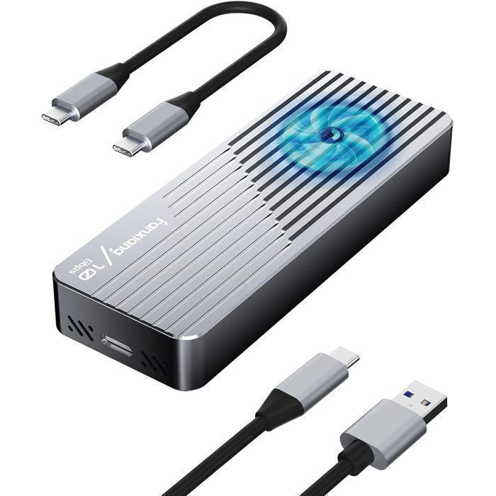 Fanxiang MD85 Boîtier SSD avec ventilateur pour SSD M.2 SATA NVMe