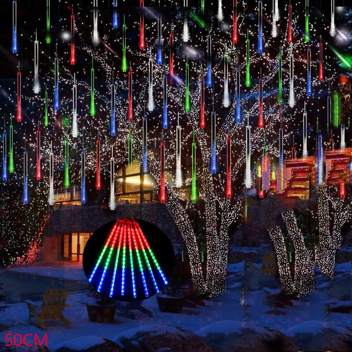 Lot De 14 Guirlandes LED à Piles - 3 Mètres, 30 LEDs, étanche IP67 - Bleu, Pour Décoration Noël, Mariage, Intérieur/extérieur