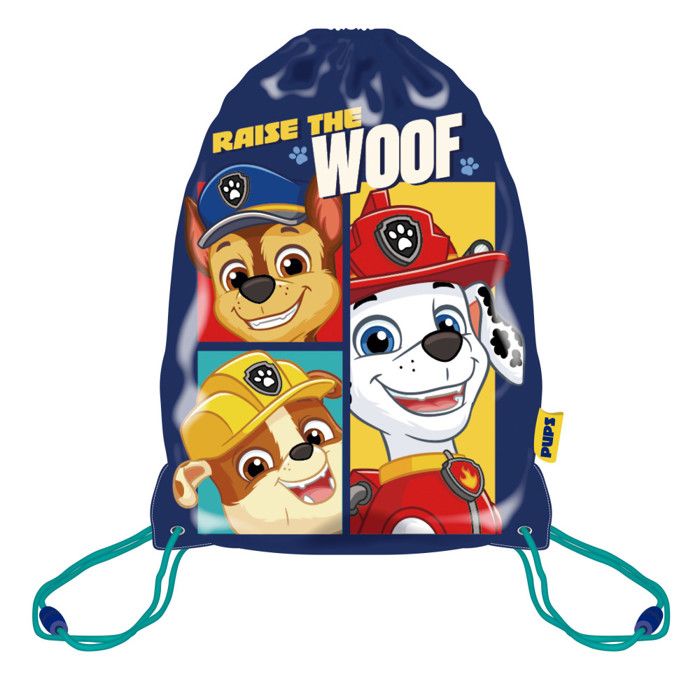 Sac de gym - ARDITEX - Chase Ruben et Marcus - 33x44 cm - 100% Polyester - Avec fermetures de sécurité Sac de gym - ARDITEX - Chase Ruben et Marcus - 33x44 cm - 100% Polyester - Avec fermetures de sécurité